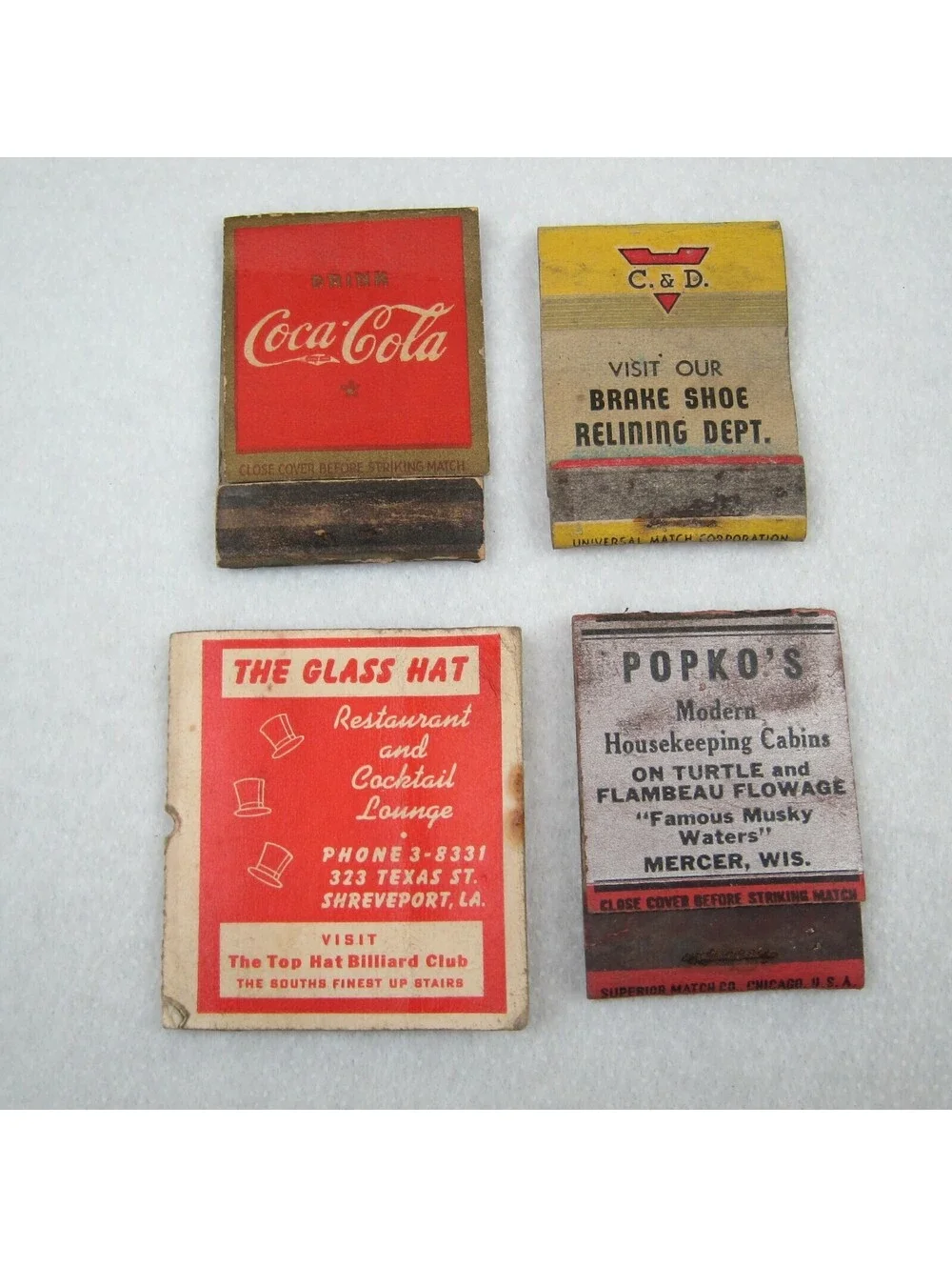 N/A vintage matchbook